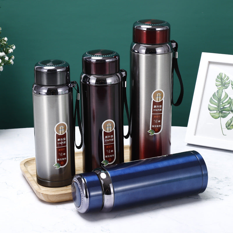 Portable Stainless Steel Vacuum Cup with Handle