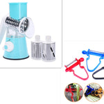 Hand-Crank Veggie Cutter – Easy Stainless Steel Kitchen Tool