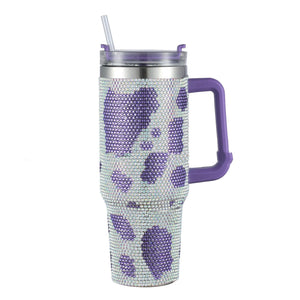 Ultimate Hydration Meets Premium Style – 40oz Diamond Stainless Steel Insulated Cup