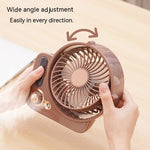 Stay Cool & Refreshed with the 3-in-1 Desktop Spray Humidifier Fan!