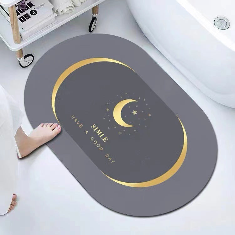 Absorbent Diatom Ooze Soft Cushion Foot Mat – Quick-Drying & Stylish Comfort