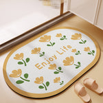 Absorbent Diatom Ooze Soft Cushion Foot Mat – Quick-Drying & Stylish Comfort