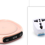 Electric Heating Coaster Pad with Constant Temperature Control for Tea, Coffee, Milk & Desktop Use