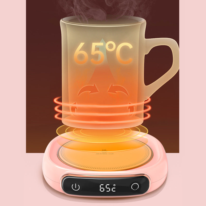 Electric Heating Coaster Pad with Constant Temperature Control for Tea, Coffee, Milk & Desktop Use