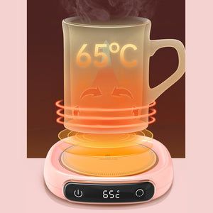 Electric Heating Coaster Pad with Constant Temperature Control for Tea, Coffee, Milk & Desktop Use