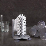 2-in-1 Cup Scrubber & Glass Cleaner - 360° Cleaning Brush