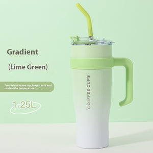 Stainless Steel Vacuum Cup with Straw – 3rd Gen Large-Capacity Insulated Bottle (40oz)