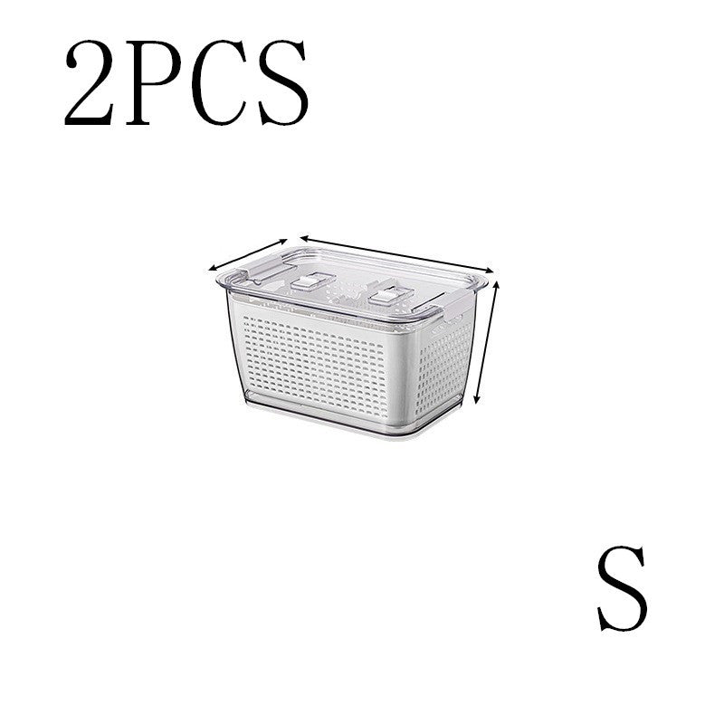 Maximize Freshness & Space with the Large Capacity Refrigerator Storage Box!