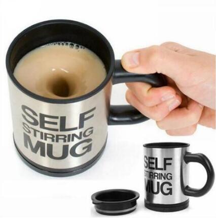 The Future of Drinking is Here – Automatic Self-Stirring 304 Stainless Steel Mug!