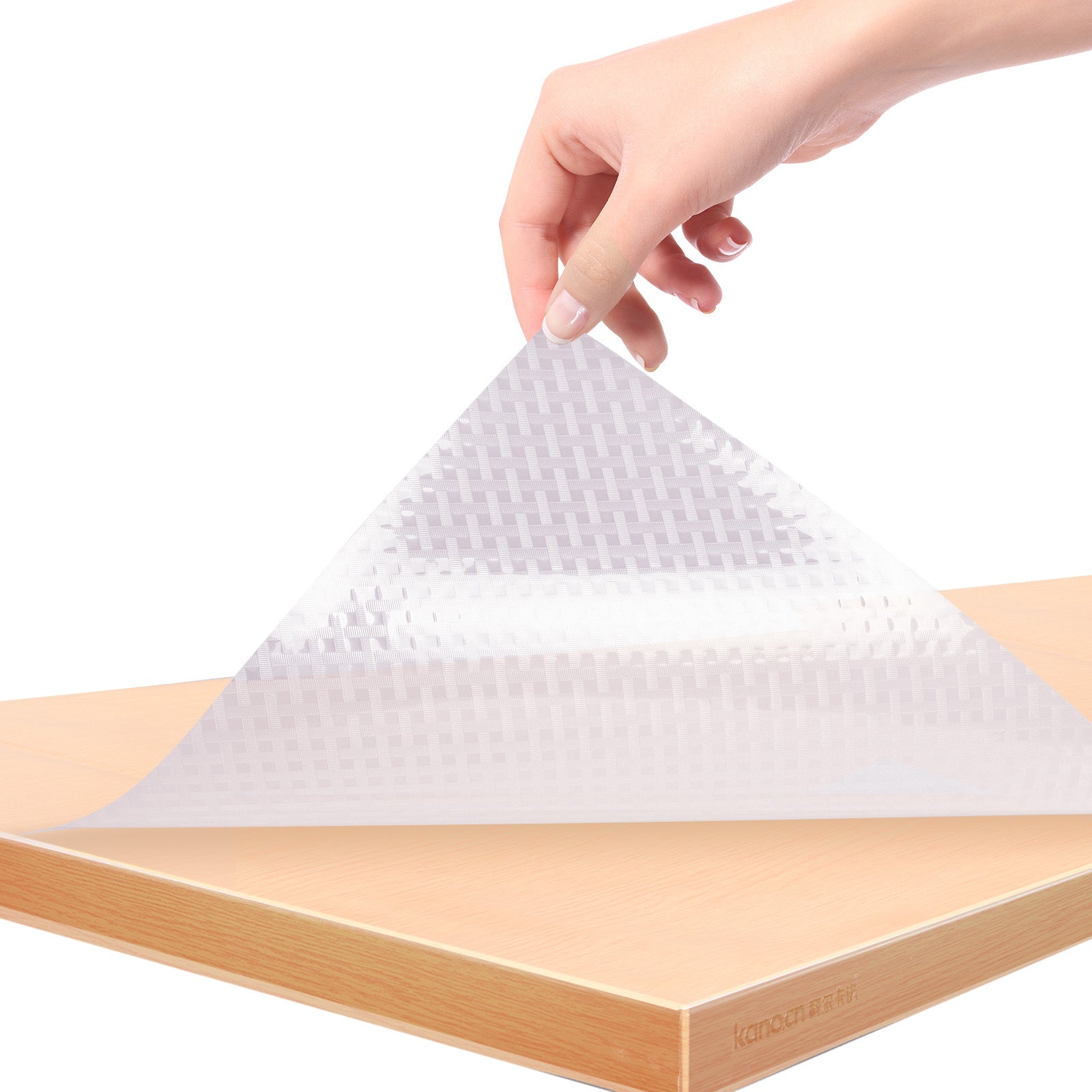 Waterproof Oblique Plaid Kitchen Drawer Mat – Non-Slip, Cut-to-Fit Cabinet Liner for Shelves, Drawers, Fridge & Surfaces