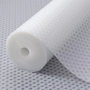 Waterproof Oblique Plaid Kitchen Drawer Mat – Non-Slip, Cut-to-Fit Cabinet Liner for Shelves, Drawers, Fridge & Surfaces