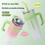 Stainless Steel Vacuum Cup with Straw – 3rd Gen Large-Capacity Insulated Bottle (40oz)