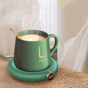 Electric Heating Coaster Pad with Constant Temperature Control for Tea, Coffee, Milk & Desktop Use