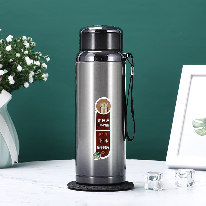 Portable Stainless Steel Vacuum Cup with Handle