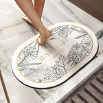 Absorbent Diatom Ooze Soft Cushion Foot Mat – Quick-Drying & Stylish Comfort