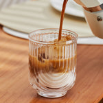 Handmade Small U Glass Water Cup – Unique Clear Juice Cup, Minimalist Niche Design, Heat-Resistant Glass for Home, Office & Cafés