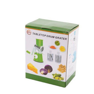 Hand-Crank Veggie Cutter – Easy Stainless Steel Kitchen Tool