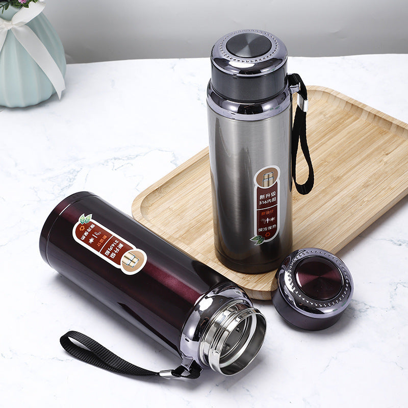 Portable Stainless Steel Vacuum Cup with Handle