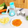 Hand-Crank Veggie Cutter – Easy Stainless Steel Kitchen Tool