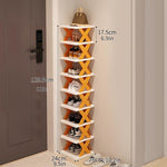 Keep Your Shoes Neat, Tidy & Stylish with the Orange 9-Layer Shoe Rack