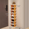 Keep Your Shoes Neat, Tidy & Stylish with the Orange 9-Layer Shoe Rack