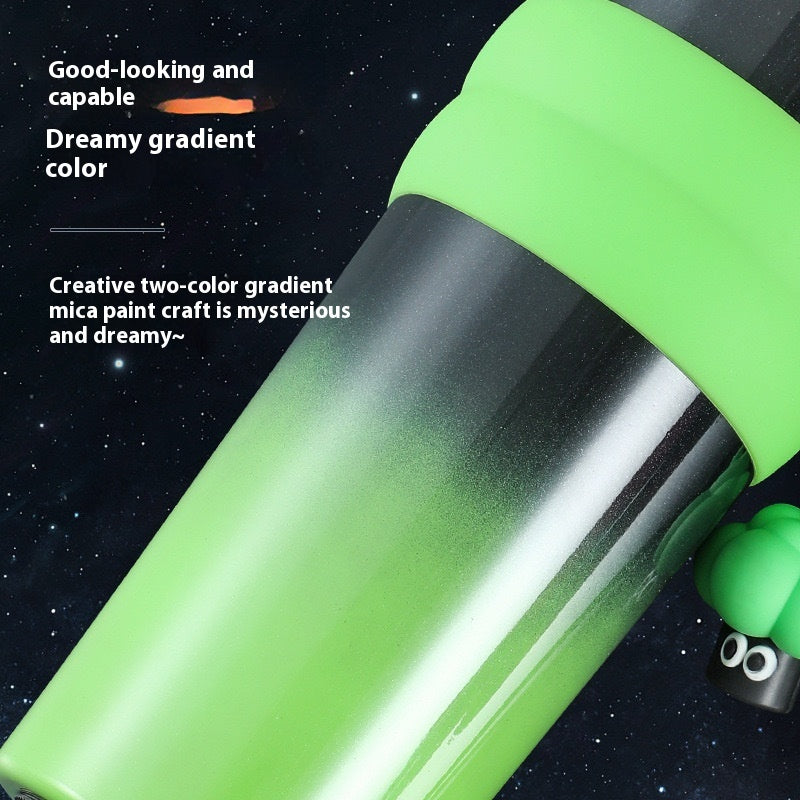 Stainless Steel Large-Capacity Vacuum Cup with Straw & Rope Handle – 710ml