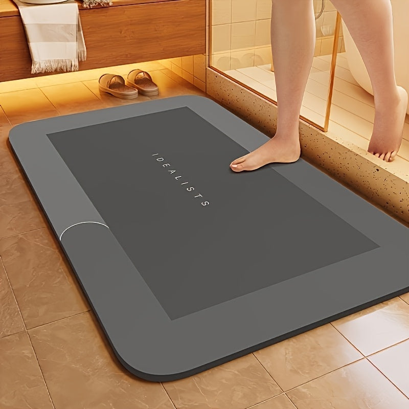 Clover Diatomite Bath Mat – 50×80cm Fast-Dry Stone Rug