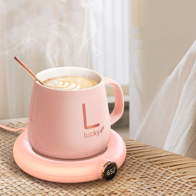 Electric Heating Coaster Pad with Constant Temperature Control for Tea, Coffee, Milk & Desktop Use