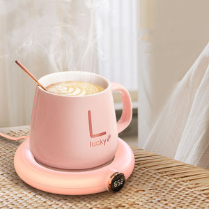 Electric Heating Coaster Pad with Constant Temperature Control for Tea, Coffee, Milk & Desktop Use