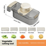 Multi-Blade Vegetable Chopper – Slice, Dice, Grate & Drain