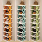 Keep Your Shoes Neat, Tidy & Stylish with the Orange 9-Layer Shoe Rack