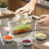 Multi-Blade Vegetable Chopper – Slice, Dice, Grate & Drain