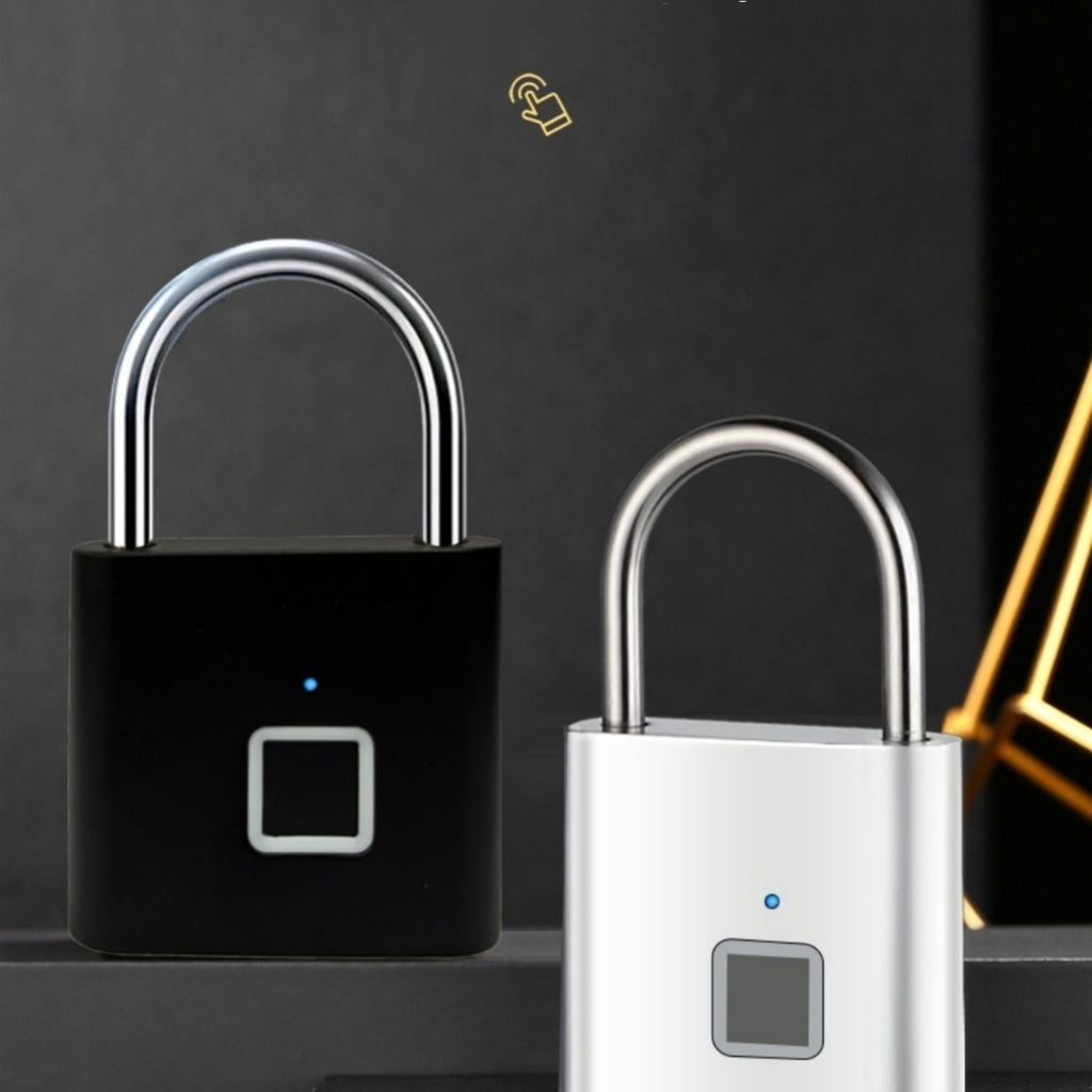 Server Kitchen Outdoor Waterproof Smart Fingerprint Padlock – Biometric Security Lock for Gym,