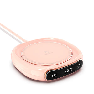 Electric Heating Coaster Pad with Constant Temperature Control for Tea, Coffee, Milk & Desktop Use
