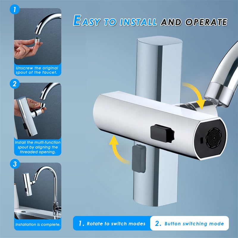 Transform Your Kitchen Experience with Our 3-in-1 Smart Faucet