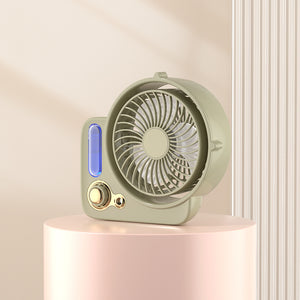 Stay Cool & Refreshed with the 3-in-1 Desktop Spray Humidifier Fan!