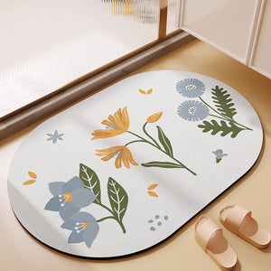 Absorbent Diatom Ooze Soft Cushion Foot Mat – Quick-Drying & Stylish Comfort