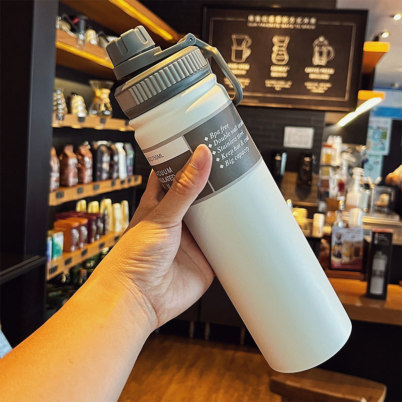 Large Capacity Stainless Steel Vacuum Flask – 750ml Portable Thermal Travel Mug